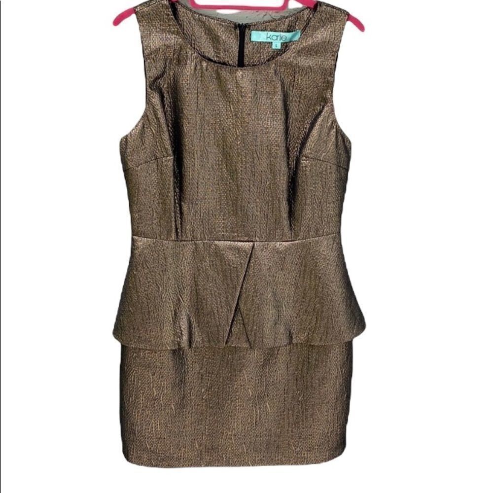 Karlie NWT Sz L Metallic Dress